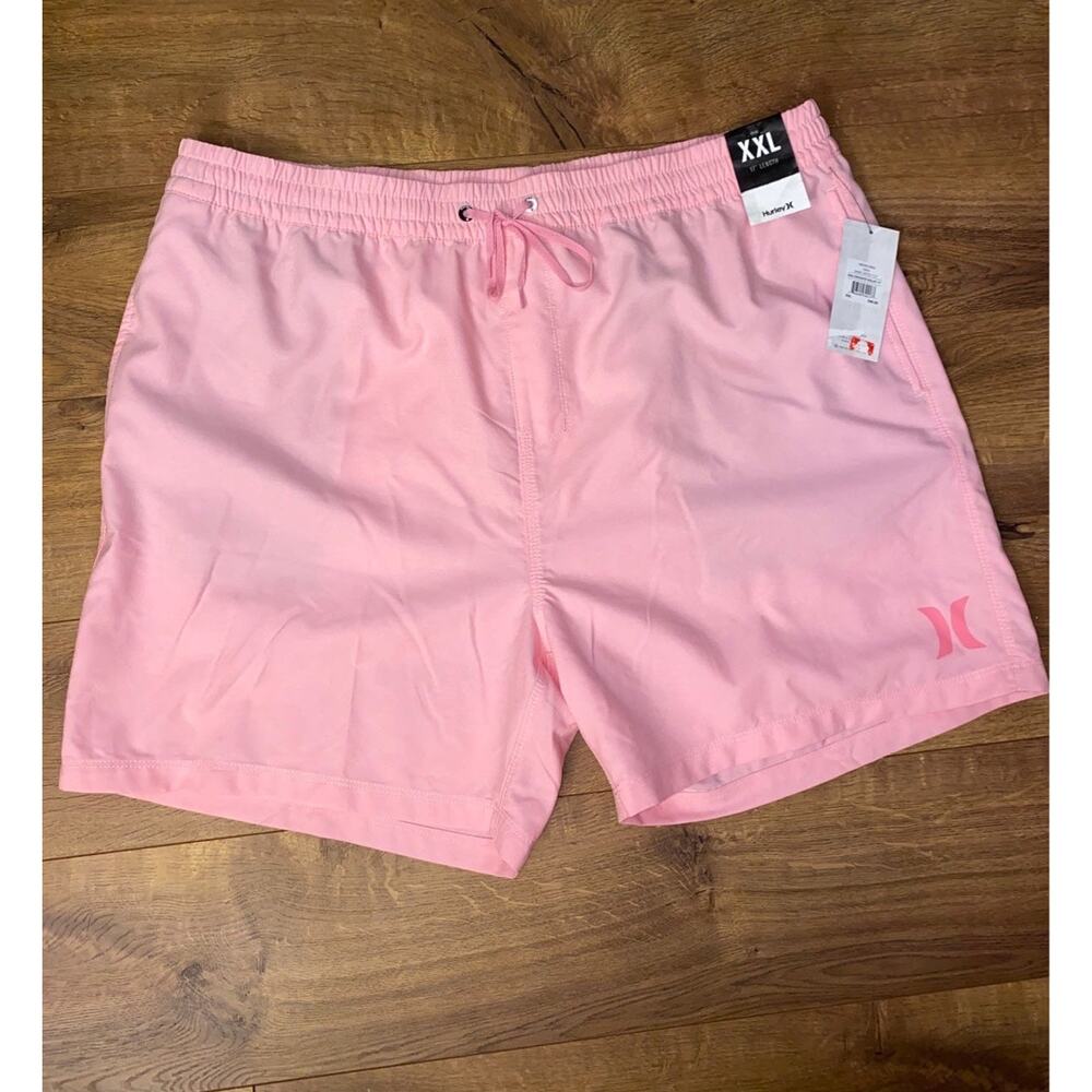 Hurley Men's Volley 17" Walk Boardshorts Swimwear Pink Crossdye Size XXL